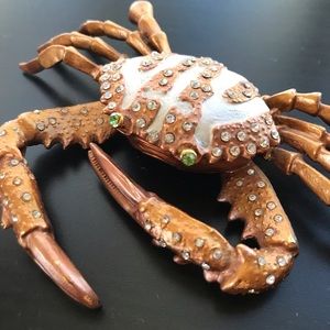 Enameled metal trinket box